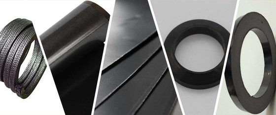 0.2mm-1.1mm Than chì Foil Roll 30m-100m 1g / Cm3 cho con dấu gioăng